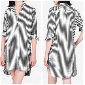 Everlane Poplin Collarless dress